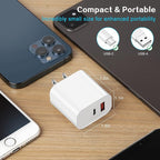 iPhone Charger Fast Charging Block, Dual Port Fast Apple iPhone Charger2Pack - Image 6