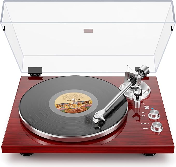 Belt Drive Turntable for Vinyl Record Player, Connect by DIGITNOW