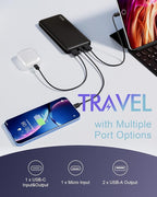 Miady 2-Pack Portable Charger, Slim 10000mAh Power Bank Travel Battery Pack 3 - Image 2
