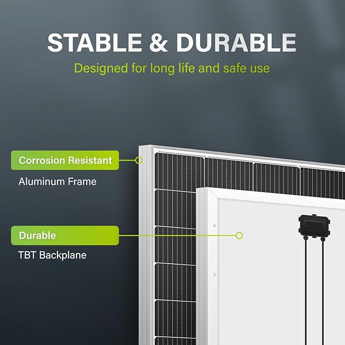 Newpowa 10BB Cell 200W Monocrystalline 200 Watt 12V Solar Panel High Efficiency - Image 4