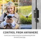 Minoston Matter Outdoor Smart Plug WiFi Heavy Duty Plug-in Outlet IP65 - Image 3