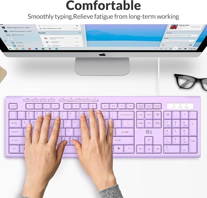 Rii RK907 Ultra-Slim Compact USB Wired Keyboard - Image 5