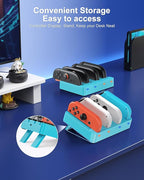 Charger for Nintendo Switch 2 and Switch 1 Controller, Horizontal Charging Dock - Image 4