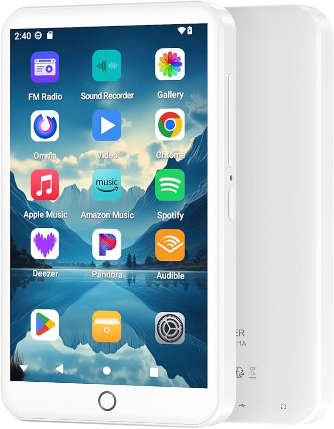 96GB MP3 Players with Bluetooth WiFi, Android 13 MP3 MP4 Players with 4" by FanvaceMP3Player