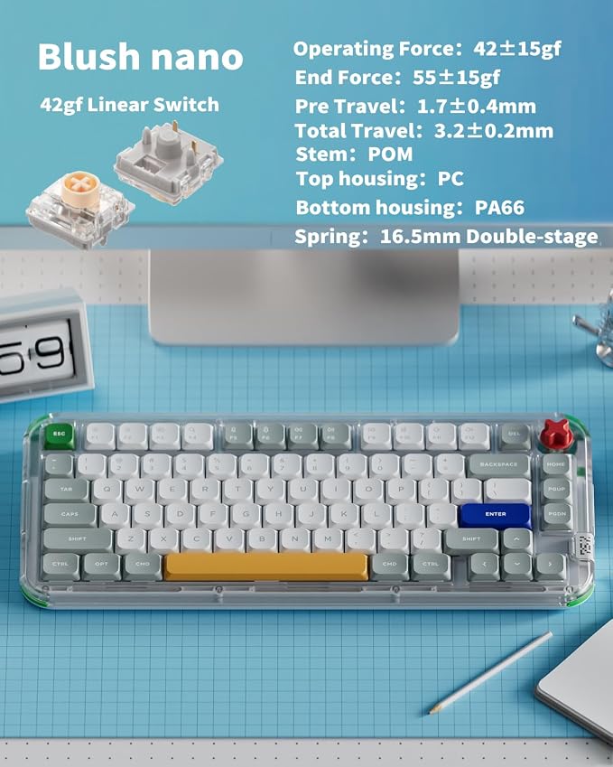 nuphy Kick75 Wireless Low Profile Keyboard - Image 6