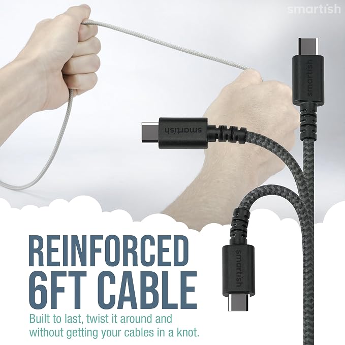 Smartish 2 in 1 USB C to USB C/Lightning Cable - Image 4