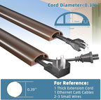 4ft Side Buckle Floor Cord Cover - Image 2
