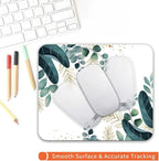 Square Mouse Pad Green Leaves, Personalized Premium-Textured Custom Mouse Mat - Image 4
