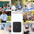 Portable Voice Amplifier with Wired Microphone Headset, Rechargeable PA System - Image 3