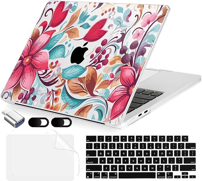 Compatible with MacBook Air 15 inch Case, M4 A3241/M3 A3114/M2 A2941, Hard Shell by MecBevia
