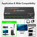 8K HDMI Switch 4 in 1 Out, 8K@60Hz 4K@120Hz 1080P@240Hz - Image 6