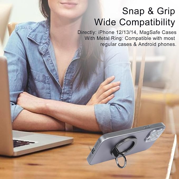 Magnetic Phone Grip for MagSafe, EI Sonador Magnet Phone Ring Holder, Compatible - Image 6