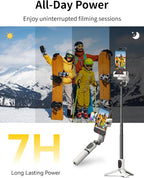 Gimbal Stabilizer for iPhone, Sefie Stick Tripod - Image 7