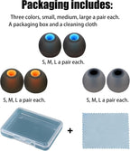 Silicone Replacement Earbud Tips Ear Tips Fit Most in-Ear Earbuds Headphone - Image 7