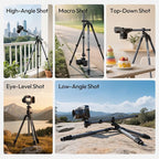 ULANZI TT59 Horizontal Overhead Photography Tripod, 68.9" Foldable Professional - Image 2