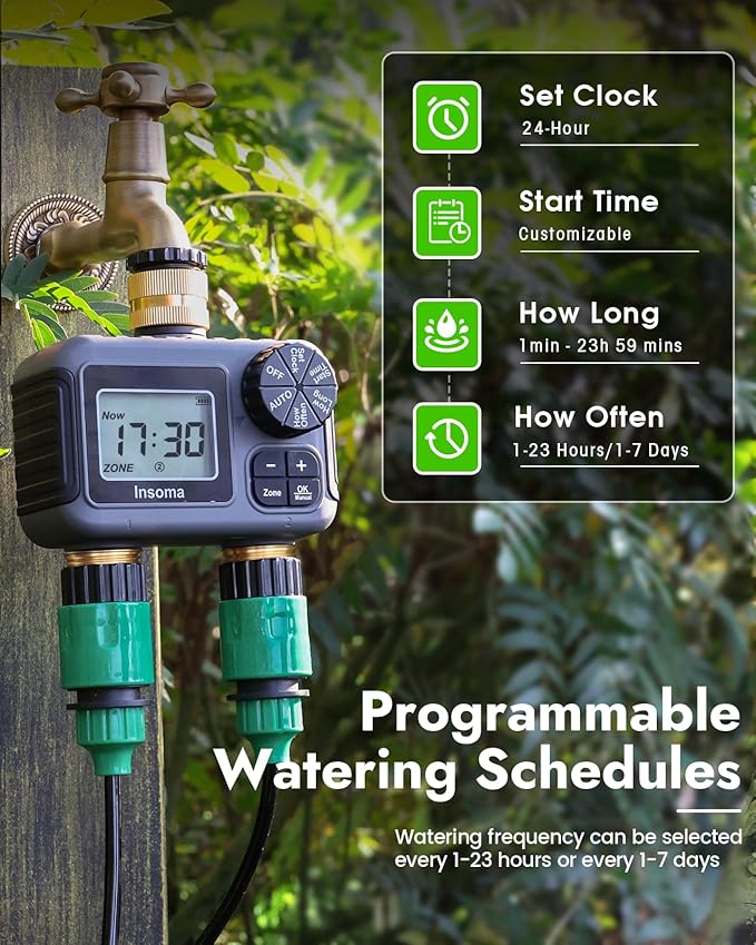Insoma 2 Outlets Sprinkler Timer - Image 4