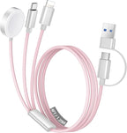 Temdan for Travel Vacation Essentials, 3 in 2 USB C Cable for Apple Watch by Temdan