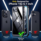 SPIDERCASE for iPhone 16e Case Waterproof, Built-in Screen & Camera Lens - Image 2