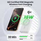 Magnetic Portable Charger for iPhone, 3-in-1 10800mAh Qi2 15W Wireless Power - Image 2