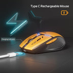 Uciefy V19 Wireless Mouse, 2.4GHz Rechargeable Mouse LED - Image 5