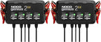 NOCO GENIUS2X4:8A 4-Bank Smart Battery Charger -6V/12VAutomatic Maintainer by NOCO