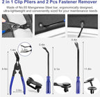Trim Removal Tool Kit 250Pcs Car Removal Tool Kit Pry Tool Set Auto Clip Pliers - Image 4