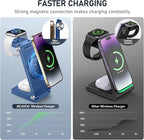 Magnetic Wireless Charger Stand, 3 in 1 Foldable Wireless Charging Station - Image 3
