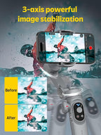 Professional Gimbal Stabilizer for Smartphone w/Wireless Charging OLED Display - Image 5