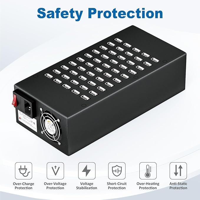 50 Port 200 Watt USB Charging Station, USB Fast Charger - Image 4