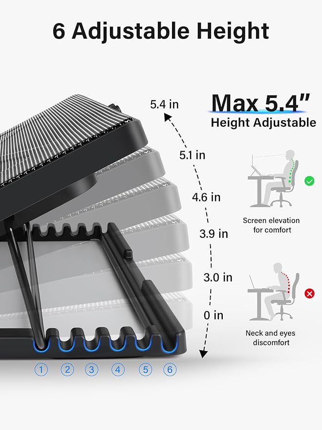 Kootek Laptop Cooling Pad, Laptop Cooler - Image 3