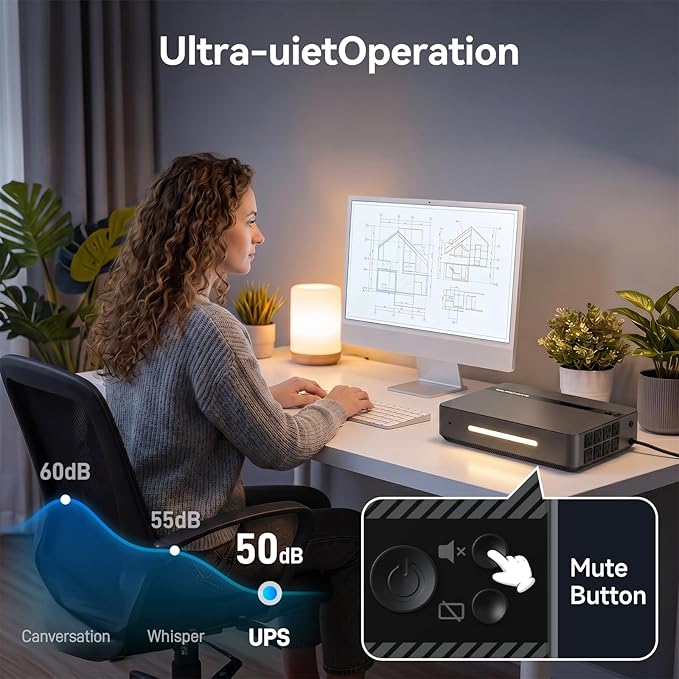 GOLDENMATE 1500VA/1000W Lithium UPS Battery Backup & Surge Protector, LiFePO4 - Image 9