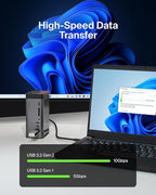 Belkin USB-C Hub, 11-in-1 Pro GaN Dock 150W, 3.5mm Port, 4K HDMI Ports - Image 4