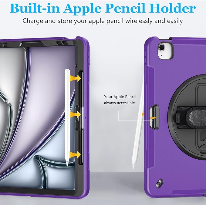Case for iPad Air 13 Inch M3 2025 & M2 2024: Military Grade Cover for iPad Pro - Image 8
