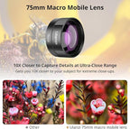 ULANZI CL-003 Phone Macro Lens, HD 75mm Phone Camera Lens - Image 2