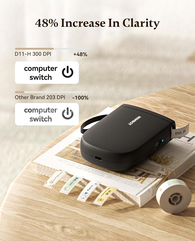 NIIMBOT Label Maker Bluetooth Mini Label Printer D11 2024 Version, Portable - Image 3