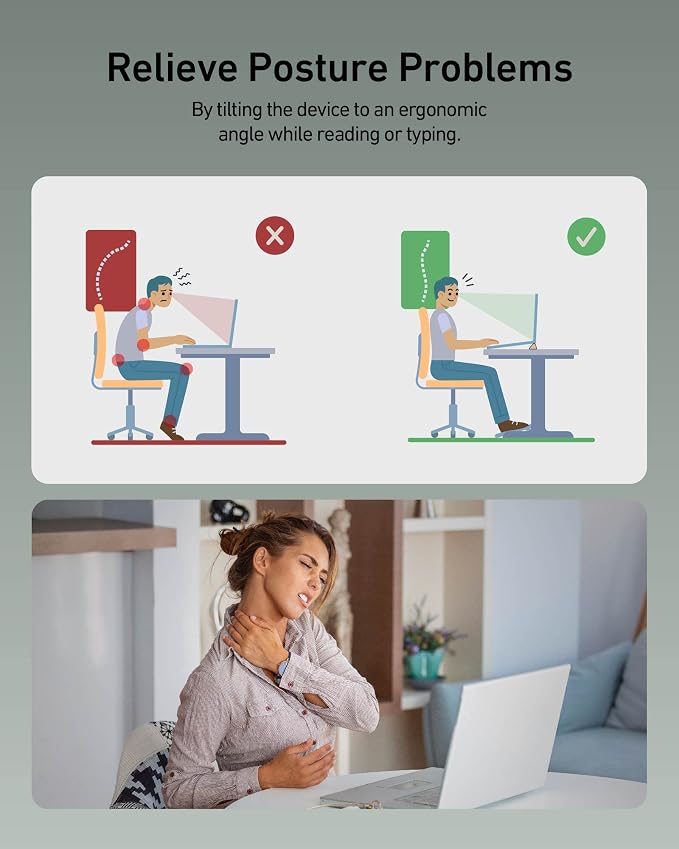 3 in 1 Silicone Laptop Stand, Keyboard Riser - Image 4