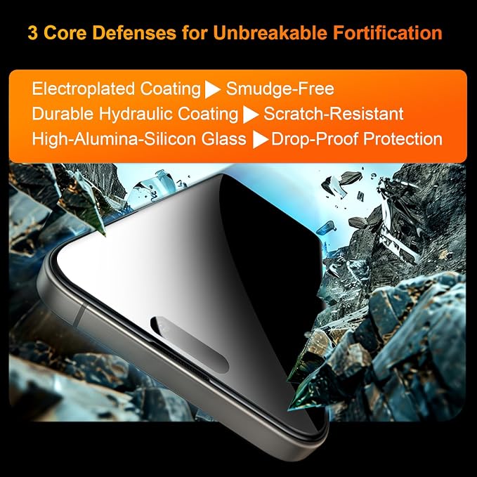 OneFish 2 Pack Privacy Screen Protector - Image 7