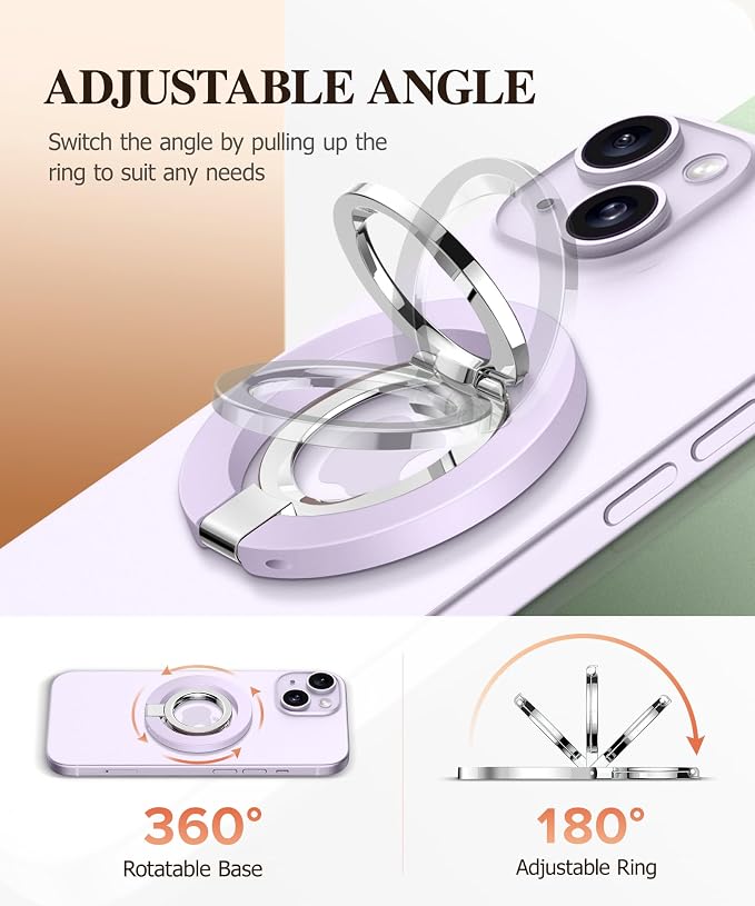 GVIEWIN Magnetic Phone Ring Holder, Compatible - Image 3