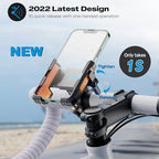 New Upgraded Bike Phone Mount Holder Two Connectors Quickly Lock and Release - Image 2