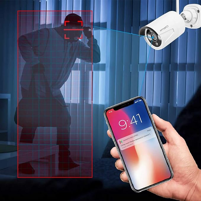 XMARTO Wireless Security Camera System 16CH Wi-Fi 6 16PC 3MP Wireless Security - Image 7