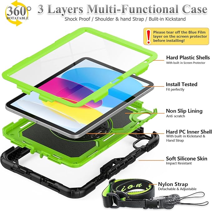SEYMAC stock Case for iPad 11th/10th Generation 11''/10.9'' 2025/2022, - Image 5
