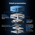 GEEKOM Mini PC IT12, with 12th Gen Intel i5-12450H Mini Computers, 16GB - Image 6