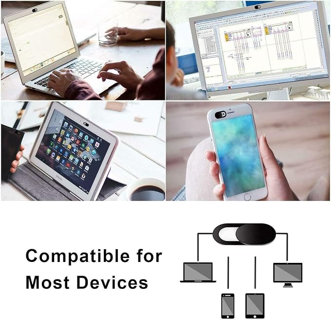 Webcam Cover, 0.03 inch Ultra Thin Laptop Camera Cover Slide - Image 6