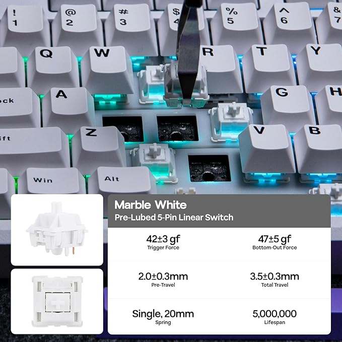 EPOMAKER Galaxy100 QMK/VIA Wireless Mechanical Keyboard - Image 6