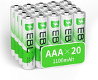 EBL 20 Pack 1500 Cycle 1100mAh AAA Ni-MH Rechargeable Batteries AAA - Image 8