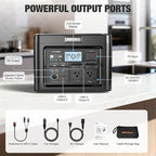 GRECELL Portable Power Station 1200W 672Wh H1200 LiFePO4 Battery Solar Generator - Image 7