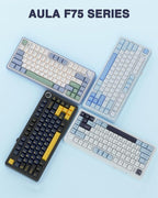 AULA F75 75% Wireless Mechanical Keyboard, Hot Swappable Creamy Keyboard - Image 9
