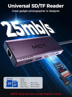 MCY USB C Hub, Laptop Docking Station Dual Monitor Single 8K, 10 in 1 Type-C - Image 6