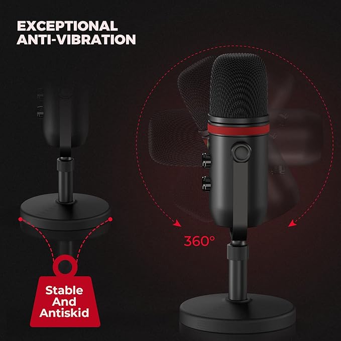 AUDIOPRO USB Microphone, Computer Condenser Gaming Mic - Image 6