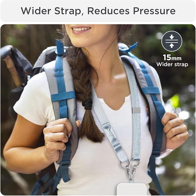 Phone Lanyard 2 in 1, Anti Theft Phone Strap Crossbody - Image 4